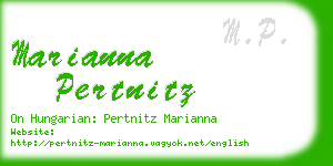 marianna pertnitz business card